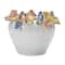 Hello Honey® 6'' Reactive Glaze Stoneware Planter with Birds on Rim